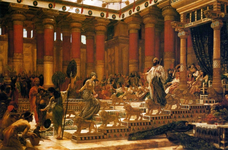 27the_visit_of_the_queen_of_sheba_to_king_solomon272c_oil_on_canvas_painting_by_edward_poynter2c_18902c_art_gallery_of_new_south_wales
